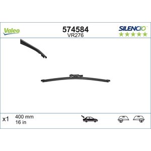 METLICA POZADI FLAT 400mm - FIAT,OPEL,SILENCIO X.TRM,VALEO