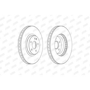 DISK PREDNJI 330 x 32  5/112 - V-CLASS (W447)  14-