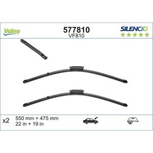 METLICA(SPOJLER),SET 550/475mm - SILENCIO XTRM,VALEO