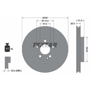 DISK ZADNJI 303 x 28  5/120 - CRAFTER 16