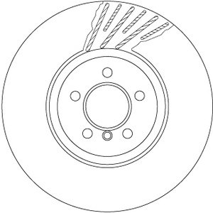 DISK PRED. LEVI 374x36 5/120 - BMW 5/6/7 08-