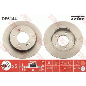 DISK ZADNJI  258 x 10  5/114 - VENGA (YN), ix20 (JC)  10-