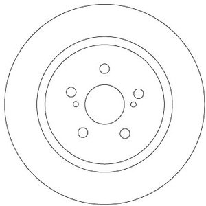 DISK ZADNJI 279 x 10  5/100 - URBAN CRUISER 1.4 D-4D AWD -14