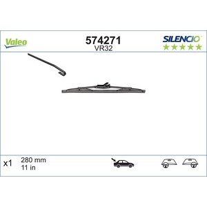 METLICA POZADI 280mm - FIESTA V/MONDEO III/POLO,VALEO