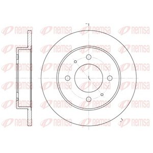 DISK ZADNJI  258 x 10  4/114 - ELANTRA 00- /LANTRA II 95-