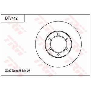 DISK PREDNJI - DYNA PLATFORMA 2.5 D4D