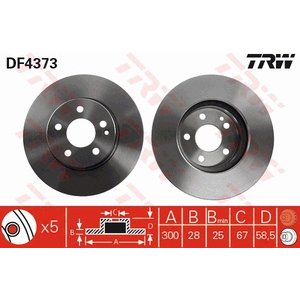 DISK PREDNJI  300 X 28  5/112 - VITO 639 03-
