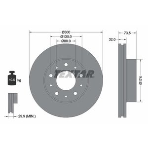 DISK PREDNJI  300 x 32  5/130 - JUMPER III/BOXER III/DUCATO 06