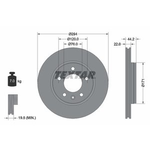 DISK ZADNJI  294 x 22  5/120 - T5