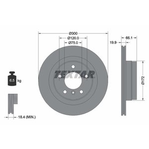 DISK ZADNJI  300 x 20  5/120 - BMW 3 E90