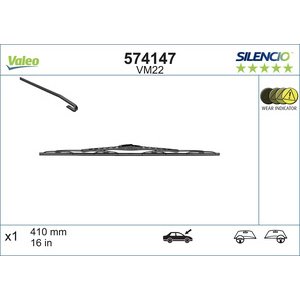 METLICA BRISACA 410mm - SILENCIO,VALEO
