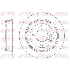 DISK ZADNJI  259 x 10  4/100 - COOPER 2001 -