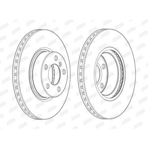 DISK PREDNJI  328 x 28  5/120 - BMW X3 (F25)/X4 (F26)  11-