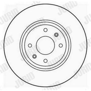 DISK  PREDNJI  283 x 22  4/108 - XANTIA/XSARA