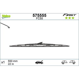 METLICA BRISACA 550mm - VALEO FIRST,BLISTER