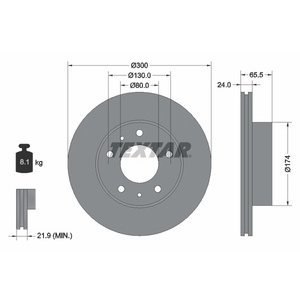 DISK PREDNJI  300 X 24  5/130 - JUMPER III/BOXER III/DUCATO 06