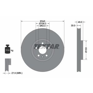 DISK PREDNJI 345 x 30  5/108 - XC90 II,XC60 II,S60 III