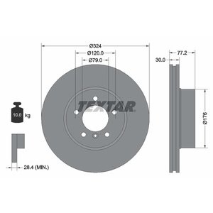DISK PREDNJI  324 x 30 - PRO+ - 5: E60 03-10, 6: E63 04-07