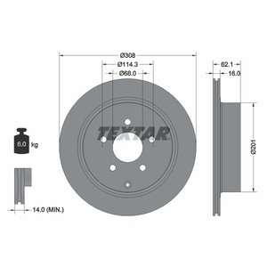 DISK ZADNJI 320 x 34  5/114 - INFINITI EX/FX/G/M  08-