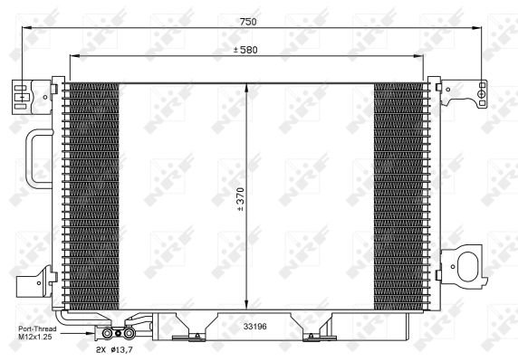 KONDENZATOR KLIME - MERCEDES C160 (W203) 04-