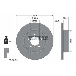 DISK ZADNJI  324 x 20  5/120 - 7 (E65)