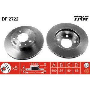 DISK PREDNJI  300 X 24  5/130 - JUMPER III/BOXER III/DUCATO 06
