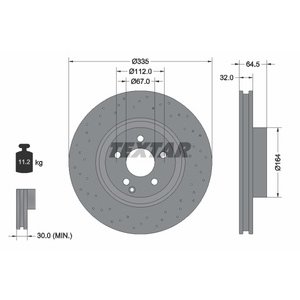 DISK PREDNJI  335 x 32  5/112 - (W221) S320 CDI