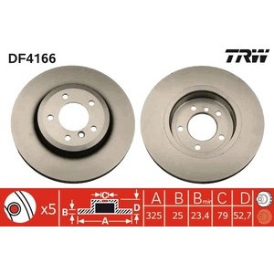 DISK PREDNJI  325 x 25  5/120 - 3 (E46)  00-