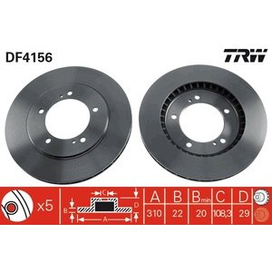 DISK PREDNJI  310 x 22  5/140 - GRAND VITARA  98-05