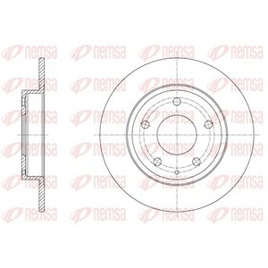 DISK ZADNJI  265 x 9  5/114 - MAZDA 3 (BM): 09.13-