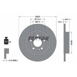 DISK ZADNJI 295x12  5/112 - A-CLASS (W177)/ B CLASS