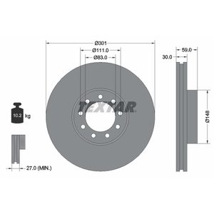 DISK PREDNJI 301 x 30  9/111 - DAILY IV/V/VI  06-