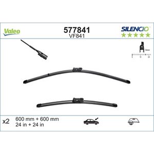 METLICE(SPOJLER),SET 600/600mm - T5, SILENCIO X.TRM VALEO