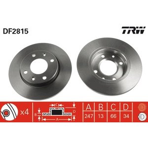 DISK PREDNJI  247 X 13  4/108 - C-XSARA/P-206