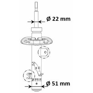 AMOTIZER PREDNJI LEVI - C3 III  07.16-