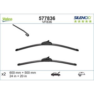 METLICE BRISACA SET 650/500mm - BMW X5/X6,SILENCIO X.TRM,VALEO