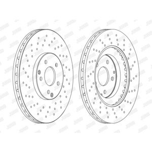 DISK PREDNJI  330 x 28  5/112 - C - CLASS (W203)
