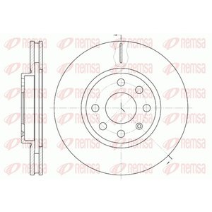 DISK PREDNJI  260 x 24  4/100 - CORSA C