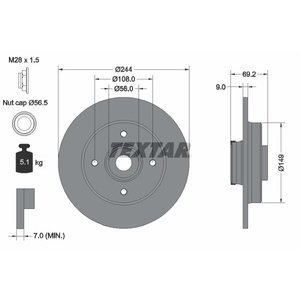 DISK ZADNJI 244x69,2  4/108 - CROSSLAND X (P17)