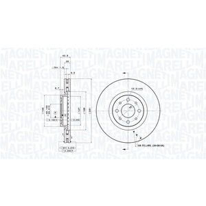 DISK PREDNJI  281 x 26  4/98 - STILO 04-/BRAVO II/ALFA MITO
