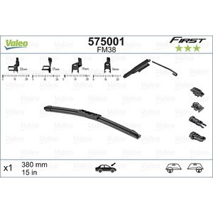 METLICA BRISACA FLAT 380MM - FIRST MULTICONNECTION, VALEO
