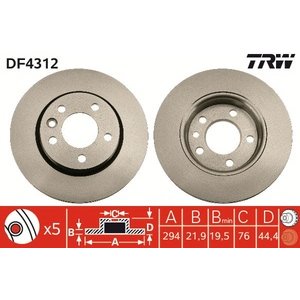 DISK ZADNJI  294 x 22  5/120 - T5
