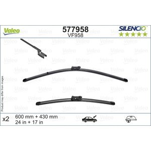 METLICE BRISACA, SET 600/430mm - VALEO,SILENCIO