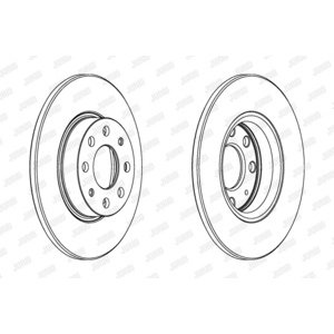 DISK PREDNJI  257 x 12  4/100 - CORSA D