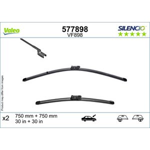 METLICE BRISACA SET 700/700 - SILENCIO FLAT BLADE SET,VALEO