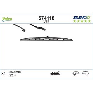 METLICA BRISACA 550mm - SILENCIO,VALEO