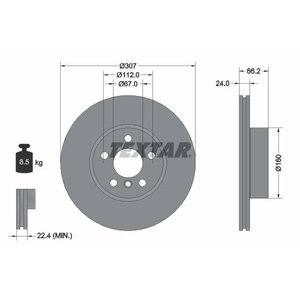 DISK PREDNJI 307 X 24 - BMW 3 (G20, G80, G28)