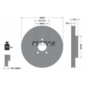 DISK PREDNJI  320 x 30  5/112 - A4: (PR-broj: 1LA) 08-12