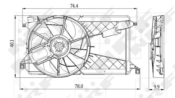 VENTILATOR HLAÐENJA - MAZDA 3 03-