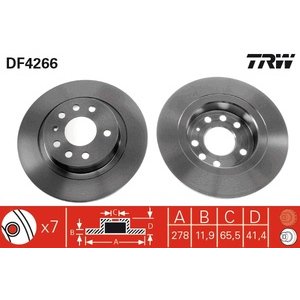 DISK ZADNJI  278 X 12  5/110 - VECTRA C SIGNUM